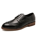 Men's Slip-On Business Casual Leather Shoes – Korean Style, Low Top, Sizes 38–47