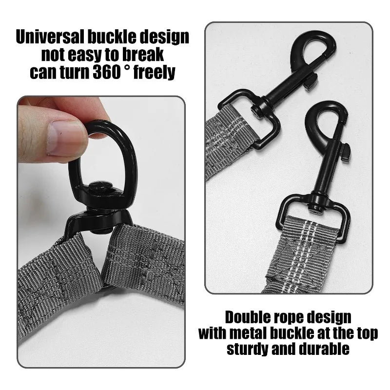 Dog Leash, Double-headed Dog Rope, Shock-absorbing Elastic Rope, Explosion-proof Dog Chain, Dog Walking Rope, Pet Supplies
